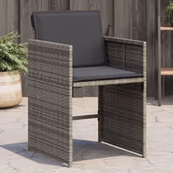 Détendez-vous et profitez de l'extérieur dans ces confortables chaises de jardin ! Matériau durable : la résine tressée, égal ...
