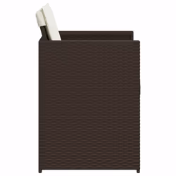 VidaXL 4007458 chaise d'extérieur Terrace Siège rembourré Polyuréthane, Acier Crème, Blanc - Vue supplémentaire 6