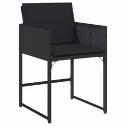 VidaXL 4007476 chaise d'extérieur Terrace Siège rembourré Polyuréthane, Acier Noir