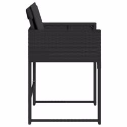 VidaXL 4007476 chaise d'extérieur Terrace Siège rembourré Polyuréthane, Acier Noir - Vue supplémentaire 6