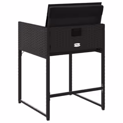 VidaXL 4007476 chaise d'extérieur Terrace Siège rembourré Polyuréthane, Acier Noir - Vue supplémentaire 7