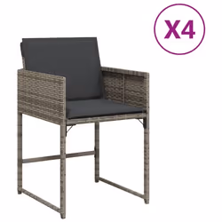 VidaXL 4007477, Terrace, Siège rembourré, Polyuréthane, Acier, Gris, 110 kg, 505 mm