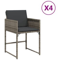 VidaXL 4007477 chaise d'extérieur Terrace Siège rembourré Polyuréthane, Acier Gris