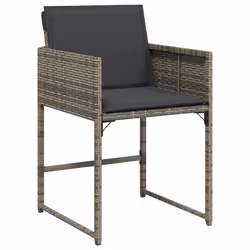 VidaXL 4007477 chaise d'extérieur Terrace Siège rembourré Polyuréthane, Acier Gris