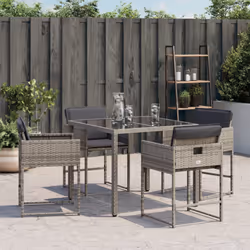 VidaXL 4007477 chaise d'extérieur Terrace Siège rembourré Polyuréthane, Acier Gris - Vue supplémentaire 4