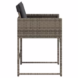 VidaXL 4007477 chaise d'extérieur Terrace Siège rembourré Polyuréthane, Acier Gris - Vue supplémentaire 6