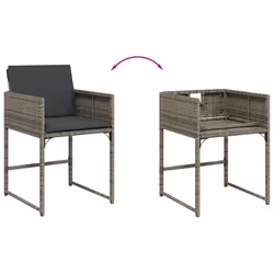 VidaXL 4007477 chaise d'extérieur Terrace Siège rembourré Polyuréthane, Acier Gris - Vue supplémentaire 8