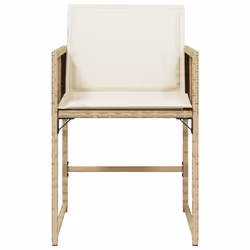 VidaXL 4007479 chaise d'extérieur Terrace Siège rembourré Polyuréthane, Acier Crème, Blanc - Vue supplémentaire 5
