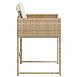VidaXL 4007479 chaise d'extérieur Terrace Siège rembourré Polyuréthane, Acier Crème, Blanc - Vue supplémentaire 6