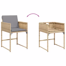VidaXL 4007481 chaise d'extérieur Terrace Siège rembourré Polyuréthane, Acier Gris - Vue supplémentaire 8