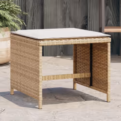 Détendez-vous et profitez de l'extérieur sur ces confortables tabourets de jardin ! Matériau durable : la résine tressée, éga ...