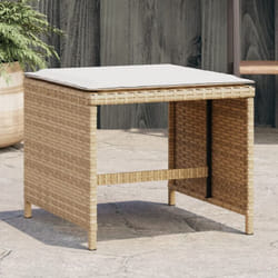 Vidaxl - Tabourets de jardin avec coussins lot de 4 beige résine tressée