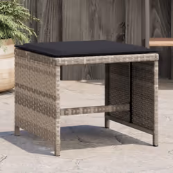 Détendez-vous et profitez de l'extérieur sur ces confortables tabourets de jardin ! Matériau durable : la résine tressée, éga ...