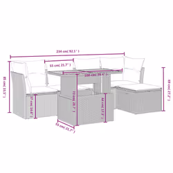 VidaXL 3275464 ensemble de meubles de jardin - Vue supplémentaire 4