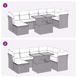VidaXL 3275496 ensemble de meubles de jardin - Vue supplémentaire 7