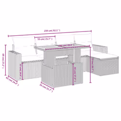 VidaXL 3275582 ensemble de meubles de jardin