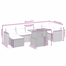 VidaXL 3275596 ensemble de meubles de jardin
