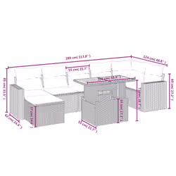 VidaXL 3275603 ensemble de meubles de jardin