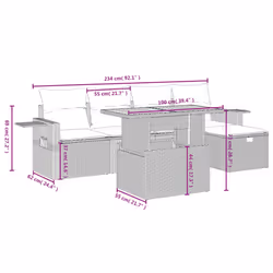 VidaXL 3275697 ensemble de meubles de jardin - Vue supplémentaire 4