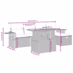 VidaXL 3275698 ensemble de meubles de jardin