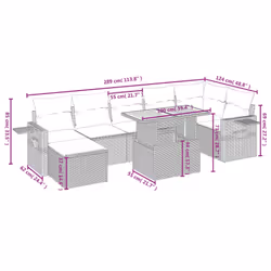 VidaXL 3275708 ensemble de meubles de jardin