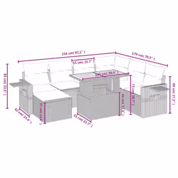 VidaXL 3275712 ensemble de meubles de jardin