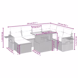 VidaXL 3275719 ensemble de meubles de jardin
