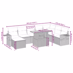 VidaXL 3275740 ensemble de meubles de jardin