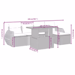 VidaXL 3275807 ensemble de meubles de jardin - Vue supplémentaire 4