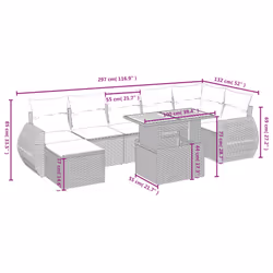 VidaXL 3275821 ensemble de meubles de jardin