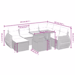 VidaXL 3275824 ensemble de meubles de jardin - Vue supplémentaire 4