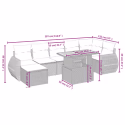 VidaXL 3275825 ensemble de meubles de jardin - Vue supplémentaire 4