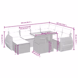 VidaXL 3275827 ensemble de meubles de jardin - Vue supplémentaire 4