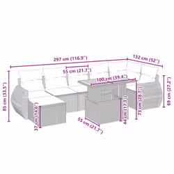 VidaXL 3275830 ensemble de meubles de jardin - Vue supplémentaire 4