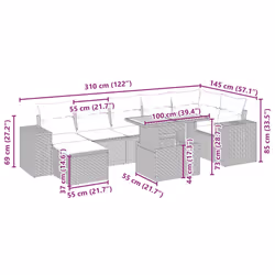 VidaXL 3275935 ensemble de meubles de jardin - Vue supplémentaire 4