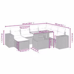 VidaXL 3275939 ensemble de meubles de jardin