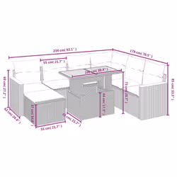VidaXL 3276052 ensemble de meubles de jardin