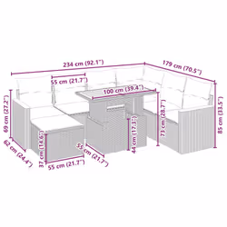 VidaXL 3276054 ensemble de meubles de jardin - Vue supplémentaire 4