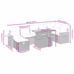 VidaXL 3276150 ensemble de meubles de jardin