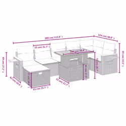 VidaXL 3276153 ensemble de meubles de jardin
