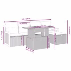 VidaXL 3276244 ensemble de meubles de jardin - Vue supplémentaire 4