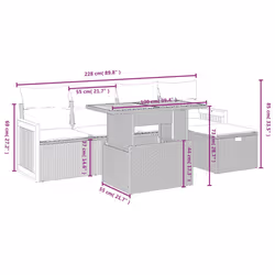 VidaXL 3276245 ensemble de meubles de jardin - Vue supplémentaire 4