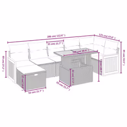 VidaXL 3276255 ensemble de meubles de jardin - Vue supplémentaire 4