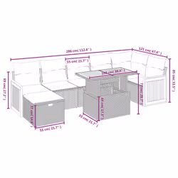 VidaXL 3276257 ensemble de meubles de jardin - Vue supplémentaire 4