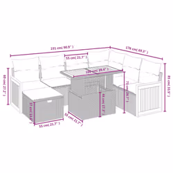 VidaXL 3276261 ensemble de meubles de jardin - Vue supplémentaire 4