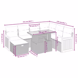 VidaXL 3276265 ensemble de meubles de jardin - Vue supplémentaire 4