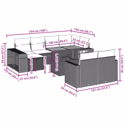 VidaXL 3276502 ensemble de meubles de jardin