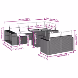 VidaXL 3276506 ensemble de meubles de jardin