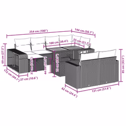 VidaXL 3276511 ensemble de meubles de jardin