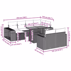 VidaXL 3276512 ensemble de meubles de jardin